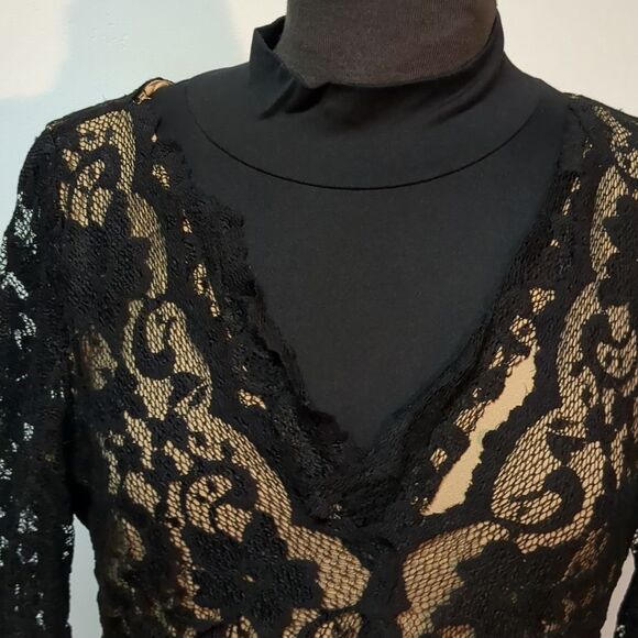 Karen Kane Black Lace Dress, Size XL - Picture 3 of 6
